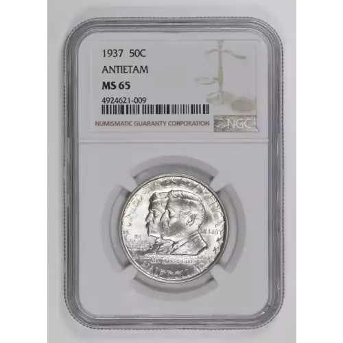 Classic Commemorative Silver--- Battle of Antietam Anniversary 1937 -Silver- 0.5 Dollar