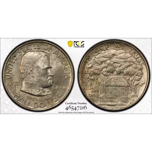 Classic Commemorative Silver--- Grant Memorial 1922 -Silver- 0.5 Dollar (2)