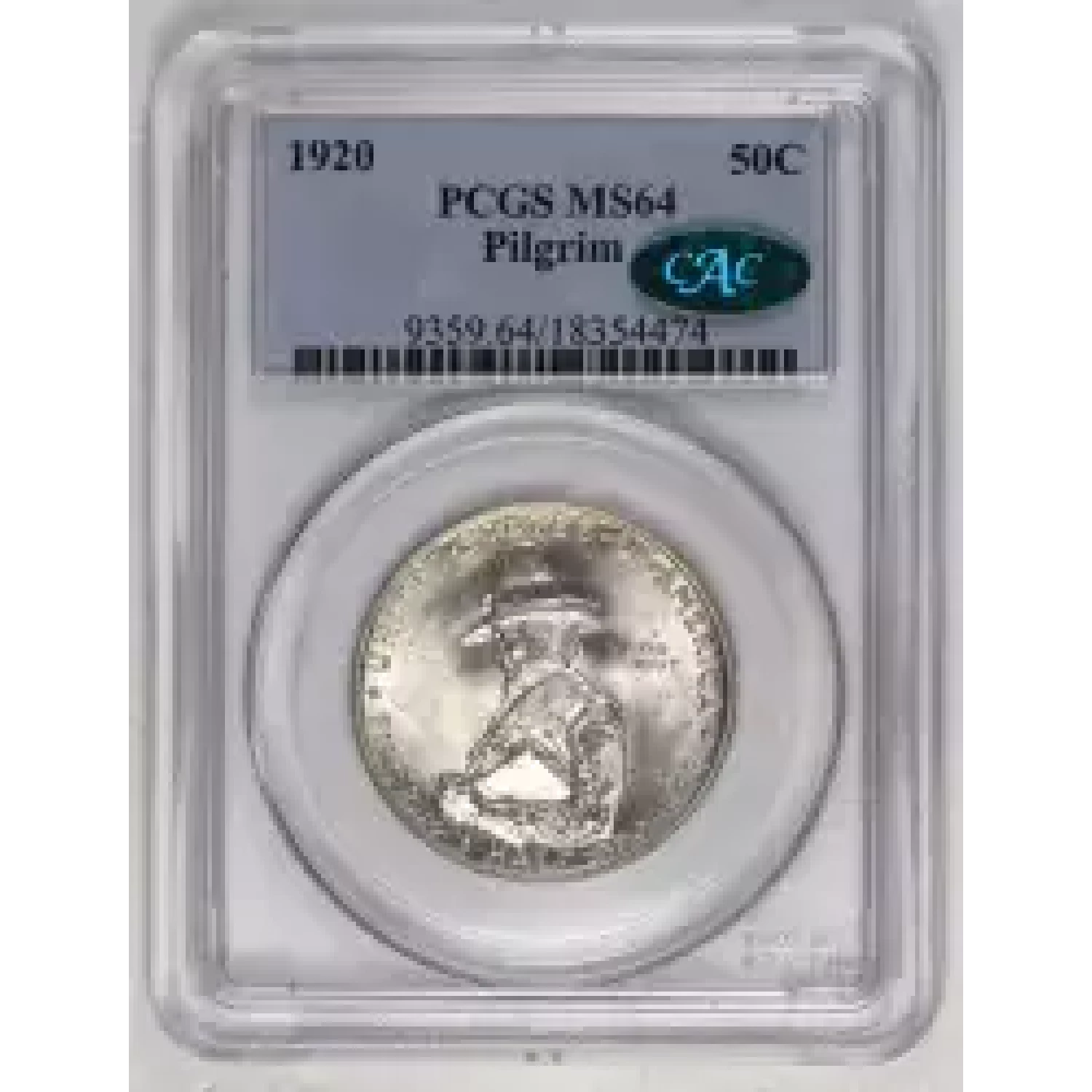 1920 PCGS MS-64 Pilgrim Classic Commemorative Pilgrim Tercentenary CAC ...