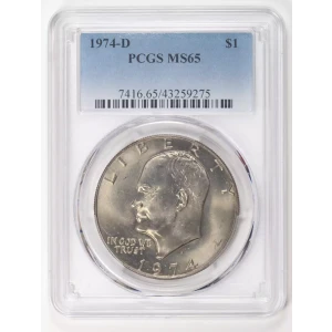 Dollars---Eisenhower 1971-1978 Copper-Nickel- 1 Dollar