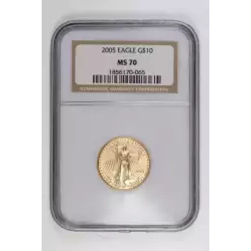 Gold Bullion-Gold Eagles--$10 Gold Eagle 1/4 oz -Gold- 10 Dollar