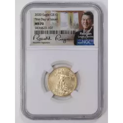 Gold Bullion-Gold Eagles--$10 Gold Eagle 1/4 oz -Gold- 10 Dollar