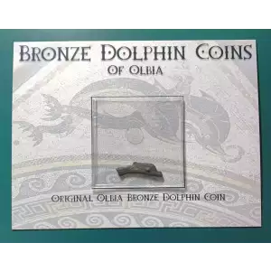 Olbia, Thrace Bronze Dolphins With Card