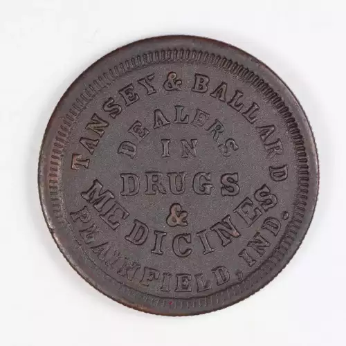 Private Tokens -Civil War Tokens (1860s)-By Composition-Copper-Nickel-- 1 Token