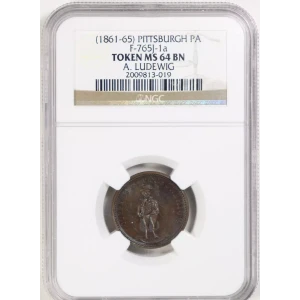 Private Tokens -Civil War Tokens (1860s)-Store Cards-Pennsylvania -- 1 Token (3)