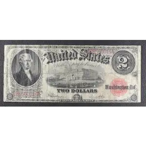 $2  Small Red, scalloped Legal Tender Issues 60