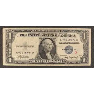 $1 1935-A blue seal. Small Silver Certificates 1610 (2)