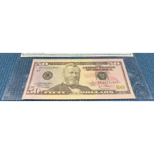 $50 2004-A. blue-Green seal. Small Size $50 Federal Reserve Notes 2129-G (2)