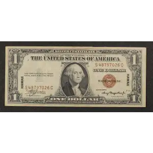 $1 1935-A brown seal Emergency Notes Issued During WW2 2300 (3)