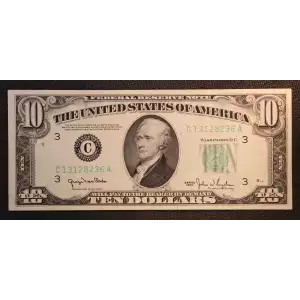 $10 1950  Small Size $10 Federal Reserve Notes 2010-C