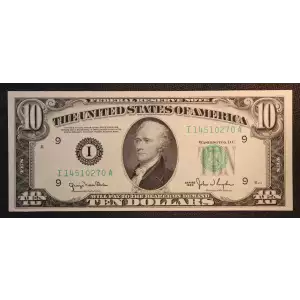 $10 1950  Small Size $10 Federal Reserve Notes 2010-I
