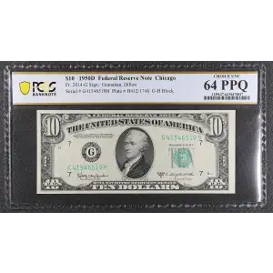 $10 1950-D.  Small Size $10 Federal Reserve Notes 2014-G (2)