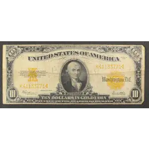 $10 1922 Gold Gold Certificates 1173 (2)