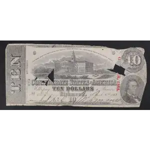 $10   Issues of the Confederate States of America CS-59 (3)