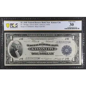 $1 1918  Federal Reserve Bank Notes 738