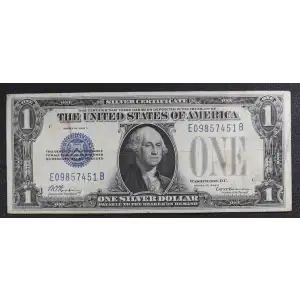 $1 1928-C blue seal. Small Silver Certificates 1603 (3)