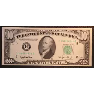 $10 1950  Small Size $10 Federal Reserve Notes 2010-H