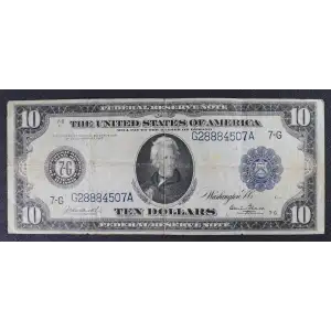 $10 1914 Blue Seal Federal Reserve Notes 929 (3)