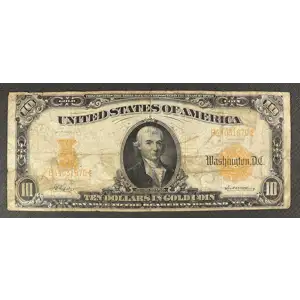 $10 1907 Gold Act of 1907 Gold Certificates 1169a (3)