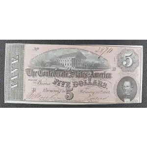 $5   Issues of the Confederate States of America CS-69