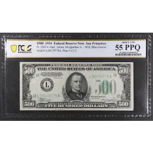 $500 1934  High Denomination Notes 2201-L (2)