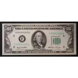 $100 1950  Small Size $100 Federal Reserve Notes 2157-Fm